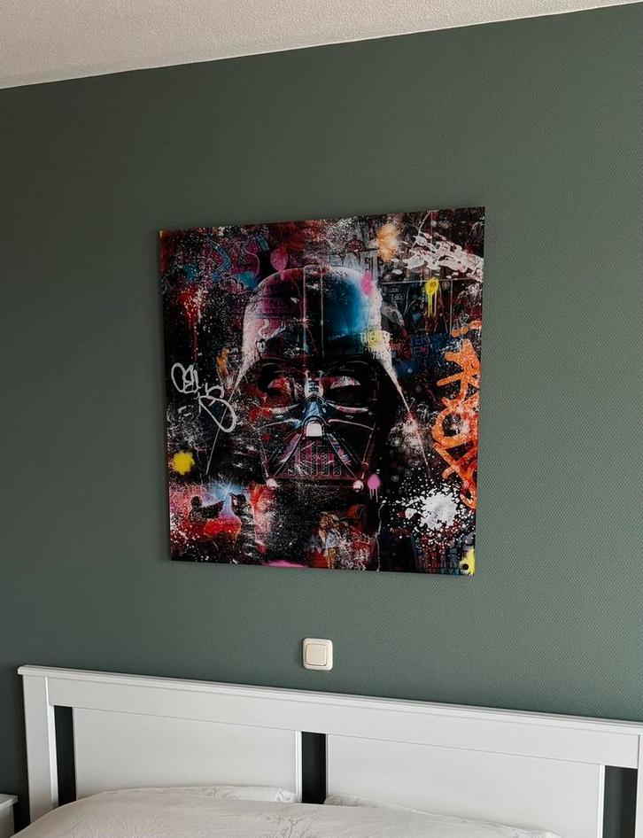 Star Wars Dark Side street art acrylglas, Antiek en Kunst, Kunst | Schilderijen | Abstract, Ophalen