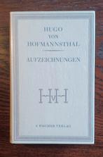 Hugo von Hofmannsthal - Aufzeichnungen, Boeken, Ophalen of Verzenden, Zo goed als nieuw