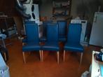 Eetkamerstoelen / Eettafel stoelen 6 stuks (blauw), Ophalen, Blauw