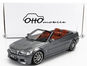 1:18 BMW M3 (E46) Cabriolet uit 2004 Grijs Ottomobile  beschikbaar voor biedingen