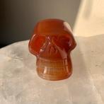 Carneool schedel skull beschermt inzicht Powerful vertrouwen, Sieraden, Tassen en Uiterlijk, Edelstenen, Ophalen of Verzenden