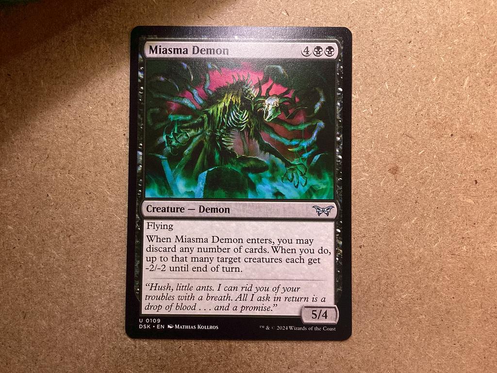 1x Miasma Demon [0109] (Near Mint), Ophalen of Verzenden, Zo goed als nieuw, Losse kaart