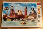 Puzzel Funny Cities Londen 1000 stukjes, Ophalen, 500 t/m 1500 stukjes, Gebruikt, Legpuzzel