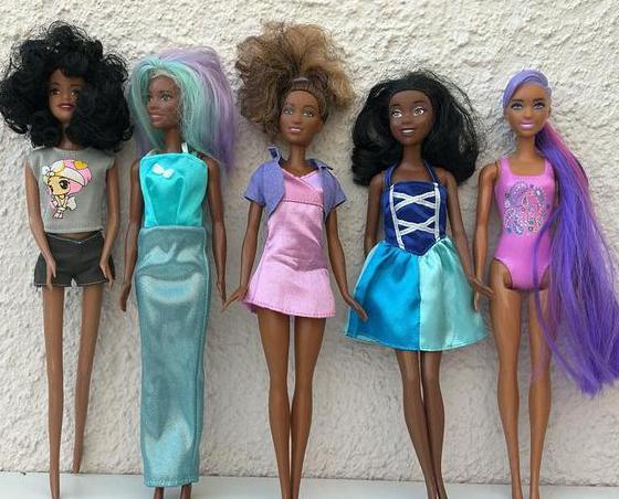 Mooie donkere Barbie poppen, Kinderen en Baby's, Speelgoed | Poppen, Gebruikt, Barbie, Ophalen of Verzenden