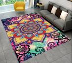 Bohemian Rechthoekig Vloerkleed 9 Tapijt Mandala India Hip, Huis en Inrichting, Stoffering | Tapijten en Kleden, 100 tot 150 cm