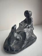 Speksteen Beeld: Inuit met Zeehond, Ophalen of Verzenden