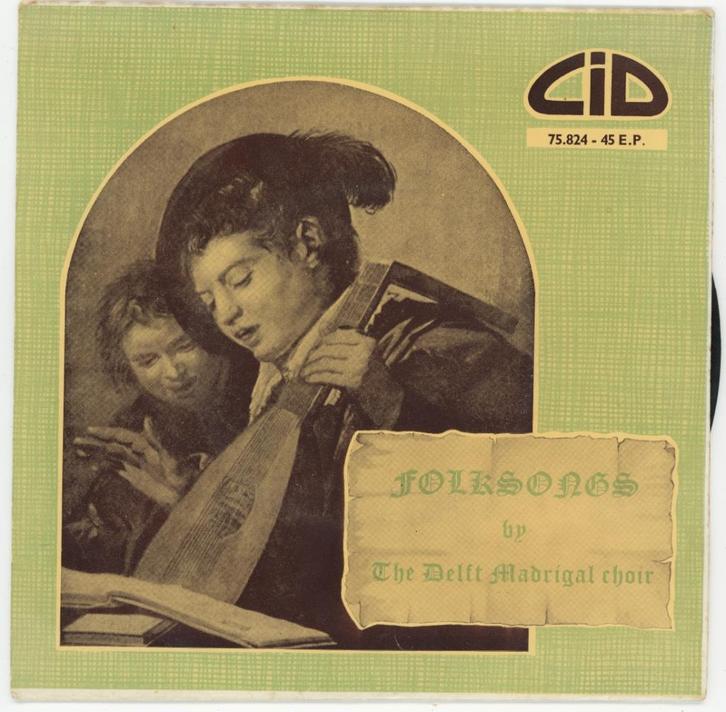 Madrigaal koor Delft singeltje set 2 stuks, Cd's en Dvd's, Vinyl Singles, Gebruikt, Single, Nederlandstalig, Overige formaten