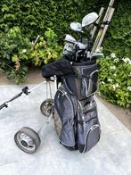 Caddy, golftas met clubs, putter en golfballen, Sport en Fitness, Golf, Ophalen, Gebruikt, Tas, Overige merken