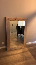 Spiegel met steigerhouten lijst., Ophalen, 100 tot 150 cm, Zo goed als nieuw, 75 tot 100 cm