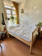 Bed GJÖRA incl. lattenbodem en matras, Huis en Inrichting, Slaapkamer | Bedden, Ophalen, Wit, Tweepersoons, 140 cm