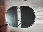 Bijzettafel zwart halfrond, Huis en Inrichting, Tafels | Bijzettafels, 45 tot 60 cm, Minder dan 55 cm, Rond, Ophalen of Verzenden