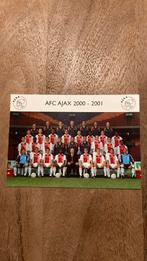 Ajax ansichtkaart seizoen 2000-2001, Ongelopen, Ophalen of Verzenden