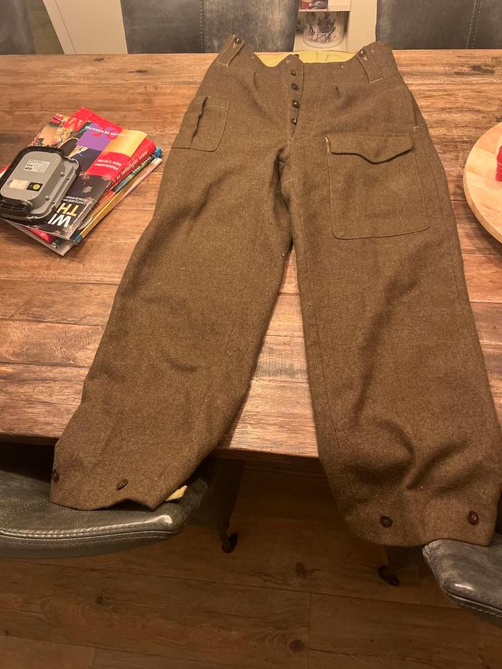 ww2 british army battledress wollen broek airborne, Verzamelen, Militaria | Tweede Wereldoorlog, Luchtmacht, Kleding of Schoenen