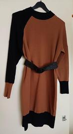Gebreide jurk  -zwart/bruin - maat S, Kleding | Dames, Jurken, Ophalen of Verzenden, Zo goed als nieuw, Maat 38/40 (M), Zwart