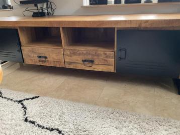 Massief Mangohouten TV Meubel - Nieuwstaat! beschikbaar voor biedingen