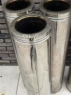 Poujoulat Rookkanaal / dubbelwandige pijpen, Huis en Inrichting, Haarden, Ophalen, Gebruikt, Inbouwhaard, Houthaard