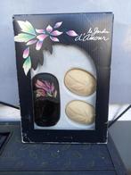 Vintage Set Parfum Le Jardin d'Amour (Max Factor), Ophalen of Verzenden, Gebruikt, Parfumfles, Gevuld