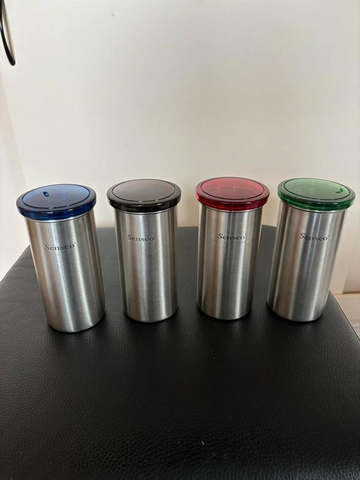Brabantia senseo koffiepads voorraad bussen, Witgoed en Apparatuur, Koffiemachine-accessoires, Gebruikt, Ophalen of Verzenden