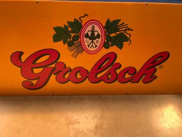 Grote grolsch reclame bord 192x72 cm oud grolsch bord beschikbaar voor biedingen