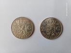 2 rijksdaalders 1959 en 1960, Postzegels en Munten, Munten | Nederland, Ophalen of Verzenden, Koningin Juliana, 2½ gulden