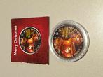 Maple Leaf 2020, 1 oz  9999 zilver, merry Christmas (9), Ophalen of Verzenden, Zilver