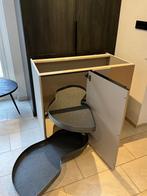 Hoekkast met lemans indeling rechts, Huis en Inrichting, Keuken | Keukenelementen, Ophalen, Crème, 100 tot 150 cm, Zo goed als nieuw