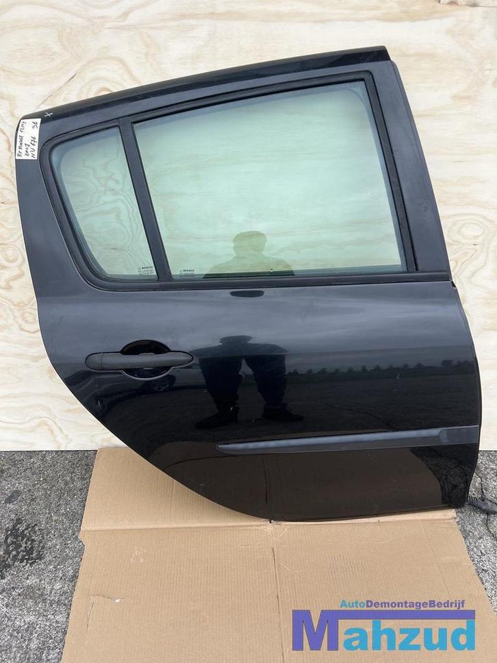 RENAULT CLIO 3 zwart NV676 Rechts achter deur 2006-2014, Auto-onderdelen, Carrosserie en Plaatwerk, Deur, Renault, Gebruikt, Ophalen of Verzenden