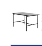 Eettafel Terslev, Ophalen, 50 tot 100 cm, Betonlook, 50 tot 100 cm