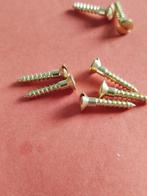 100 st Messing houtschroeven LENSKOP 3,5 X 16 mm hobby, Ophalen of Verzenden, Nieuw, 250 cm of meer, Balken