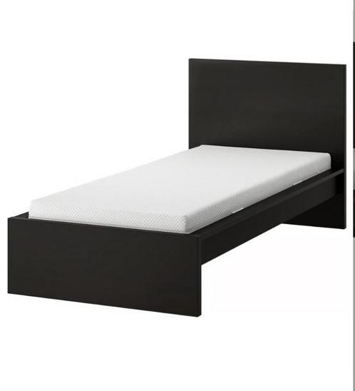 Ikea Malm bed, Huis en Inrichting, Slaapkamer | Bedden, Zo goed als nieuw, Eenpersoons, 90 cm, 200 cm, Hout, Wit, Ophalen
