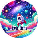 LF2407 icing frosting raket ruimte 19cm eetbare taart print, Hobby en Vrije tijd, Taarten en Cupcakes maken, Ophalen of Verzenden