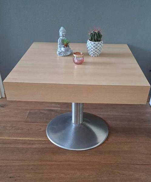 ‼️SALONTAFEL BIJZETTAFEL 70 X 70 CM ONDERSTEL TAFELPOOT, Huis en Inrichting, Tafels | Salontafels, Zo goed als nieuw, Minder dan 50 cm