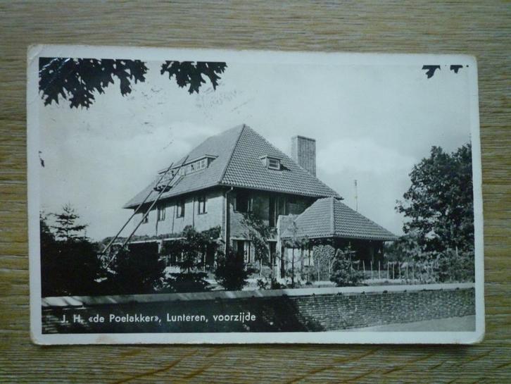 J.H. de Poelakker Lunteren voorzijde Jeugdherberg, Verzamelen, Ansichtkaarten | Nederland, Gelderland, Voor 1920, Ophalen of Verzenden