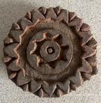 Prachtige houten batik stempel zon hout India, Ophalen of Verzenden, Zo goed als nieuw