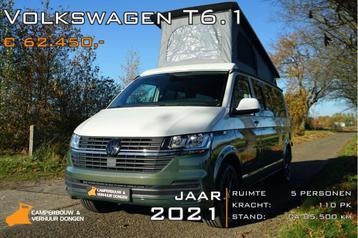 Volkswagen T6.1  5-persoons Camper bj 2021 euro 6 beschikbaar voor biedingen