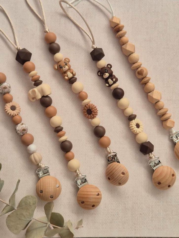 Handgemaakte speenkoorden ook met naam, Kinderen en Baby's, Babyvoeding en Toebehoren, Nieuw, Overige typen, Ophalen of Verzenden