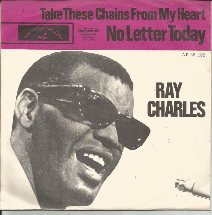 Ray Charles - Take these chains from my heart   - 1963 -, Cd's en Dvd's, Vinyl Singles, Single, Pop, 7 inch, Verzenden