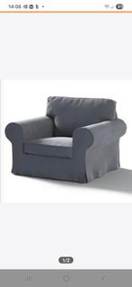 Ikea  ektorp hoes voor fauteul/ stoel nordvalla grijs  zgan!, Ophalen of Verzenden, Nieuw, 75 tot 100 cm