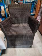 tuinset, 3 zitstoelen, lounchebank, hocker, bijzettafel, Ophalen, Zo goed als nieuw