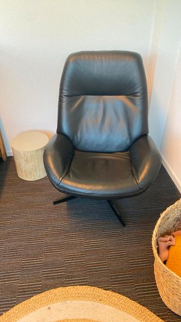 Fauteuil leder | draaivoet | beweegbare rugleuning beschikbaar voor biedingen