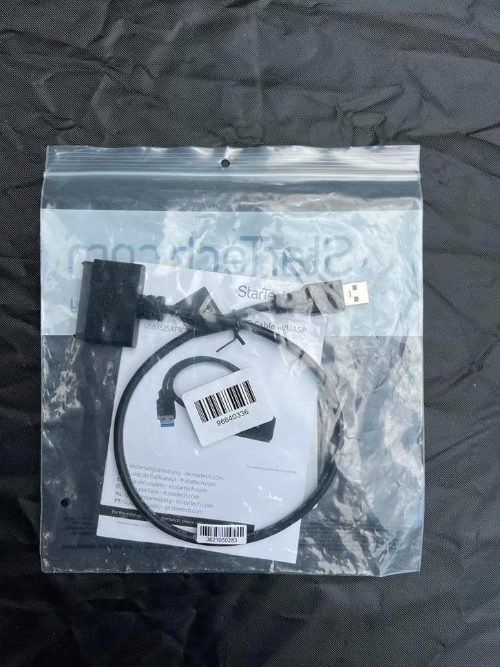 StarTech USB 3.0 naar SATA Adapter - 1x keer gebruikt, Computers en Software, Pc- en Netwerkkabels, Zo goed als nieuw, Ophalen of Verzenden