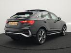 Audi Q3 Sportback 45 TFSI e S Line Plug In Hybrid 245pk PHEV, Auto's, Stof, Gebruikt, Adaptive Cruise Control, Zwart