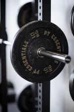 PTessentials halterschijven, bumper plates, gewichtsschijven, Ophalen, Zo goed als nieuw, Benen, Halterschijven