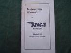 BSA Bantam D1 125cc 1950 motorcycle instruction manual, Ophalen of Verzenden, Overige merken