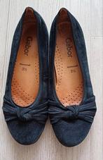 Nog goede zwarte suède ballerina's, Gabor, maat 3,5/36, Zwart, Gabor, Gedragen, Ballerina's