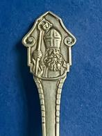 Oude zilveren jamlepel met afbeelding van Sinter, Antiek en Kunst, Ophalen of Verzenden