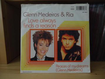 7" Single Glenn Medeiros & Ria (Dolly Dots) - Love Always  beschikbaar voor biedingen
