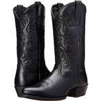 Heren zwarte hoge western laarzen / cowboy boots leren, Verzenden, Nieuw, Zwart, Boots