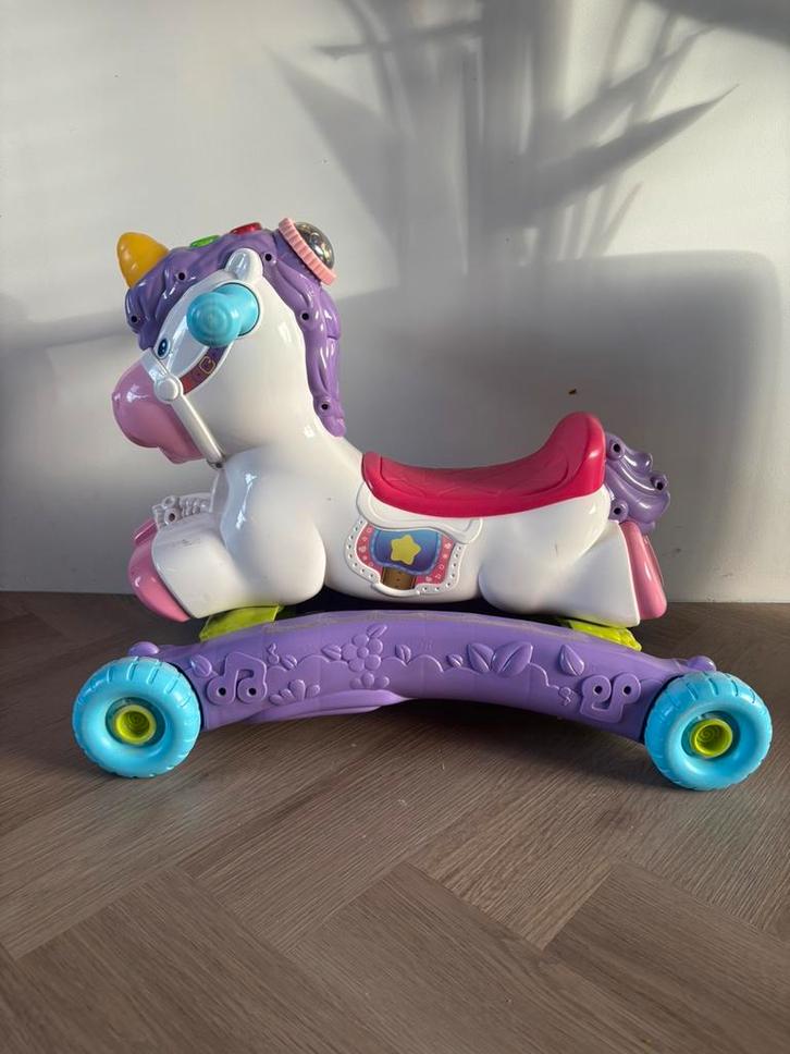 VTech hobbel en speel eenhoorn, Kinderen en Baby's, Speelgoed | Vtech, Zo goed als nieuw, 6 maanden tot 2 jaar, Ophalen of Verzenden