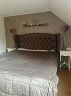 Tweepersoonsbed 180x200, Gebruikt, Bruin, Tweepersoons, Ophalen of Verzenden
